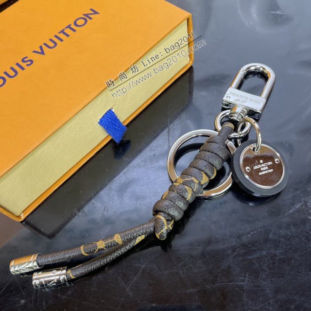 LOUIS VUITTON專櫃新款包包 路易威登LEATHER ROPE鑰匙扣 LV繩結包飾 M67224  ydh4056